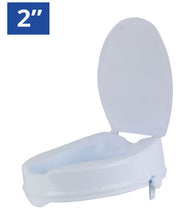 Load image into Gallery viewer, Mobb+ 2&quot; Raised Toilet Seat with Lid
